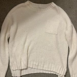 White sweater- fits like medium